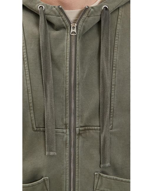 Alex Mill Green Fleece Track Jacket for men