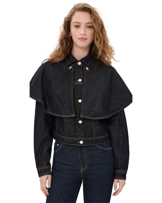 Line & Dot Black Roxie Cape Jacket