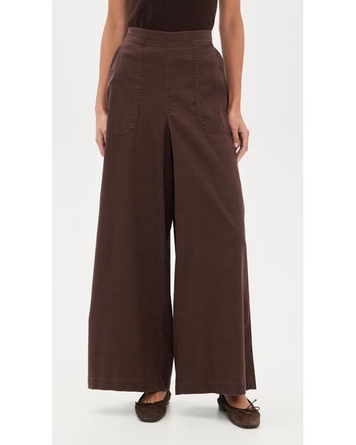 Splendid Brown Angie Texture Slubbed Pants