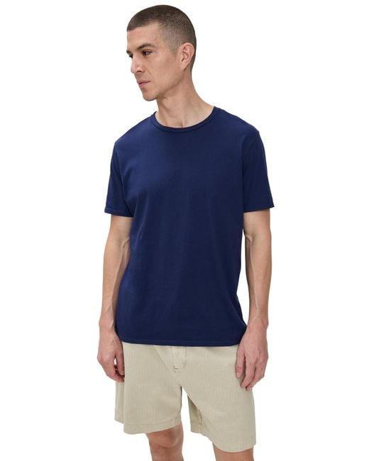 Alex Mill Blue Lightweight Mercer Tee for men
