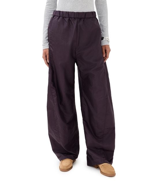 Tibi Blue Crispy Nylon Winslow Pants