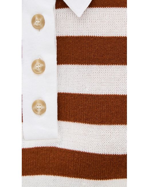FRAME Red The Bold Stripe Polo
