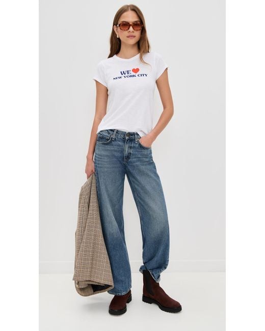 Rag & Bone White We Heart Nyc Tee
