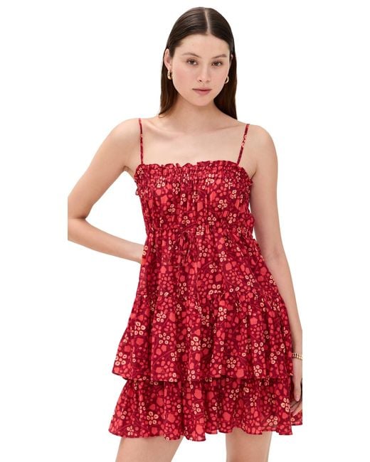 Ulla Johnson Red Kalila Coverup