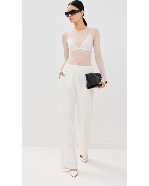 Wardrobe NYC White Wardrobe. Nyc Polka Dot Bodysuit