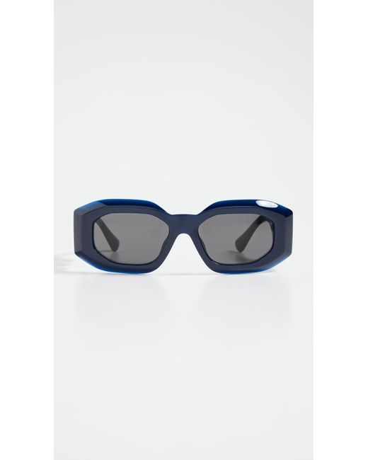 Versace Blue Ve4425u Oval Sunglasses