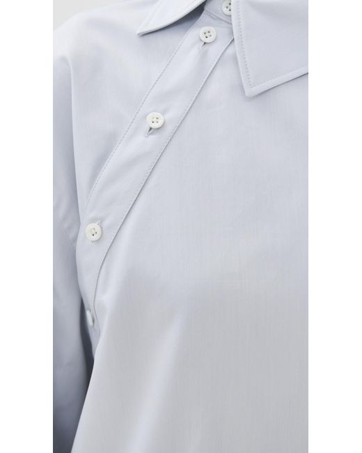 【Peter Do】Trench Blouse White 38 Peter Do】Trench Blouse White 38 Peter Do side-stripe Cotton Shirt