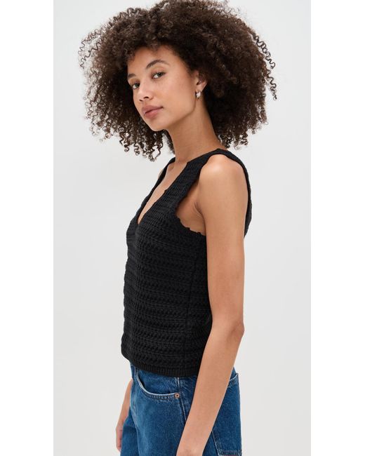 Rails Black Matilde Top