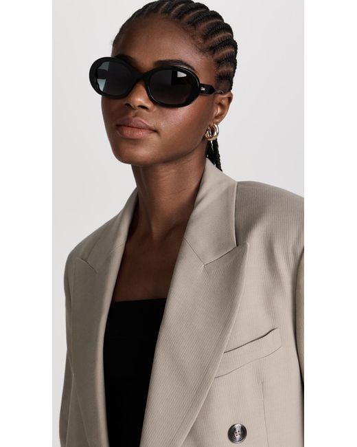 Chlo Oversized Round Sunglasses in Black Lyst