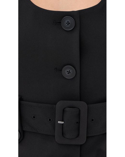 Veronica Beard Black Becker Vest