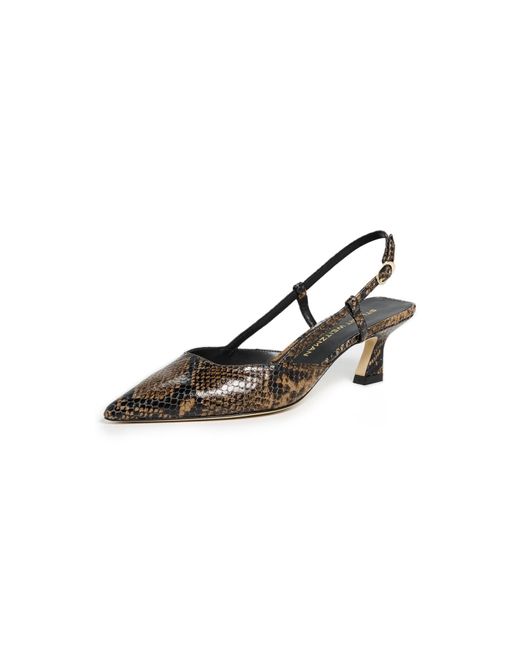 Stuart Weitzman Black Vinnie Slingback Pumps 50Mm