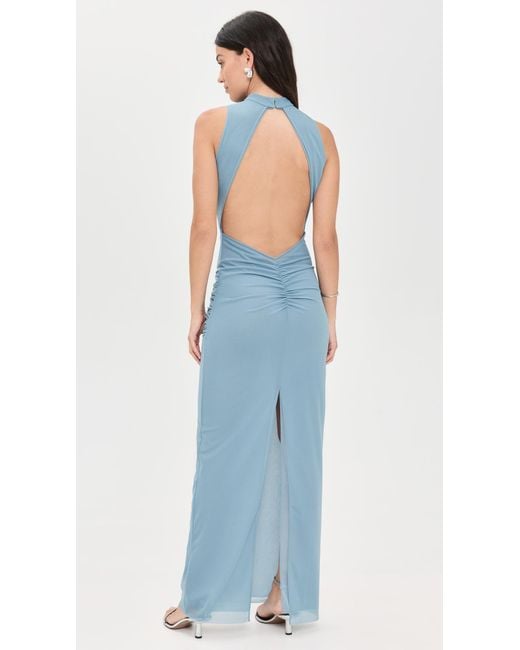Sir Blue Ruby Open Back Gown