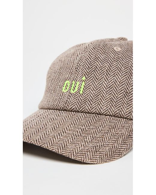 Clare V. Multicolor Wool Baseball Cap