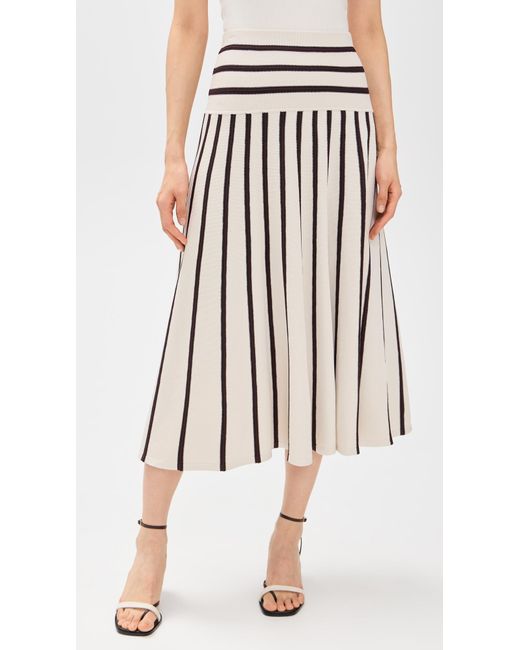 Zimmermann Multicolor Illuminate Stripe Midi Skirt