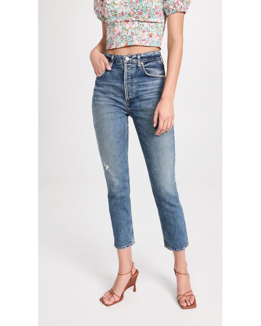 Citizens of Humanity Jolene High Rise Vintage Slim Jeans in Blue