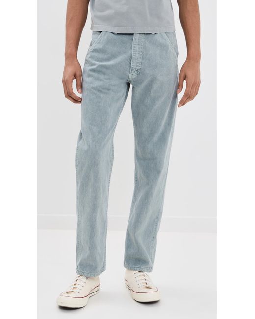 Asher Blue Jude Slub Cotton Twill Pants for men