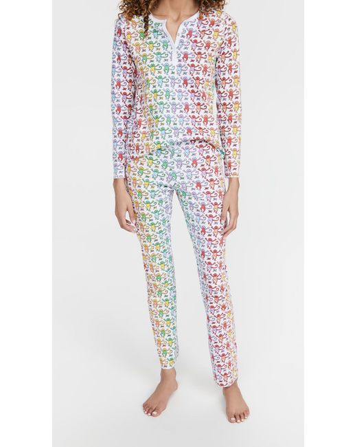 Roberta Roller Rabbit Multicolor Disco Monkey Pajamas