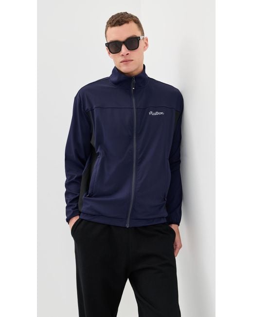 Malbon Golf Blue Peninsula Jacket for men