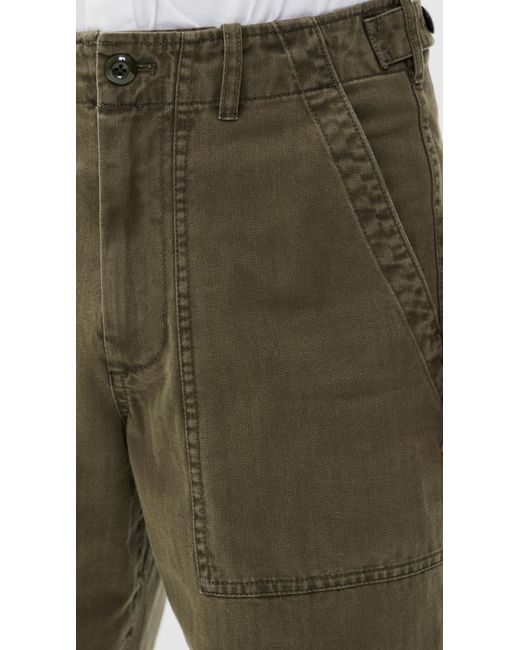 Alex Mill Green Herringbone Field Pant for men