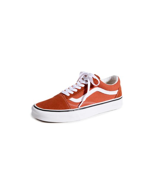 vans red and orange