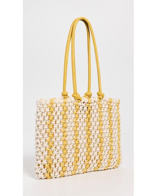 Clare V. Metallic Sandy Bag