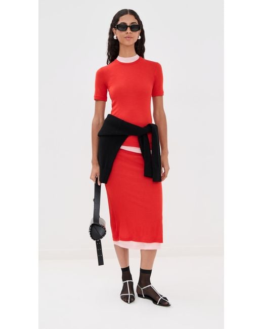 Jil Sander Double Layered Skirt