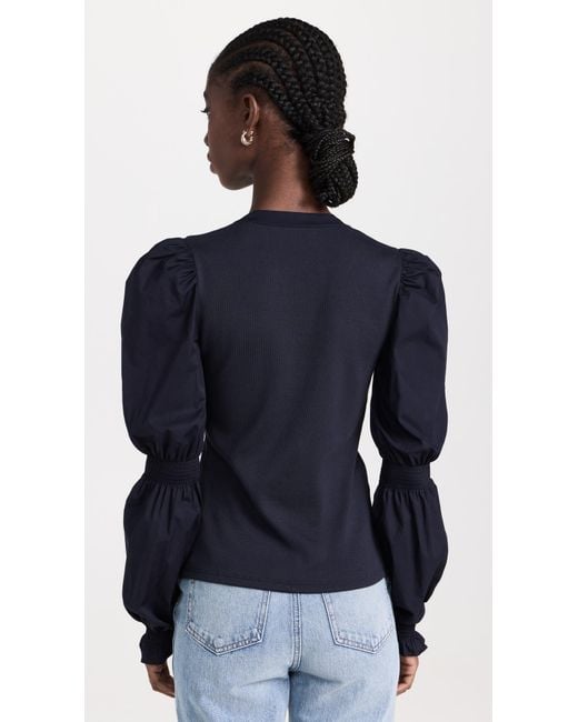 Veronica Beard Blue Effy Top