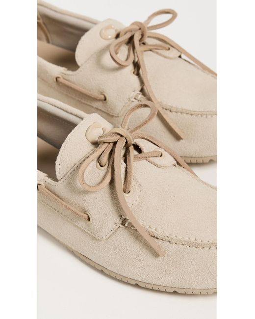 COACH White Sculpted C Boat Shoe