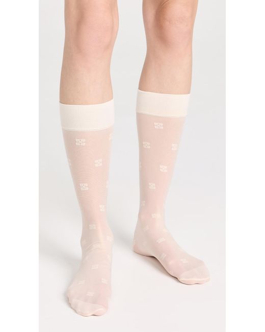 Ganni White Butterfly Lace Socks
