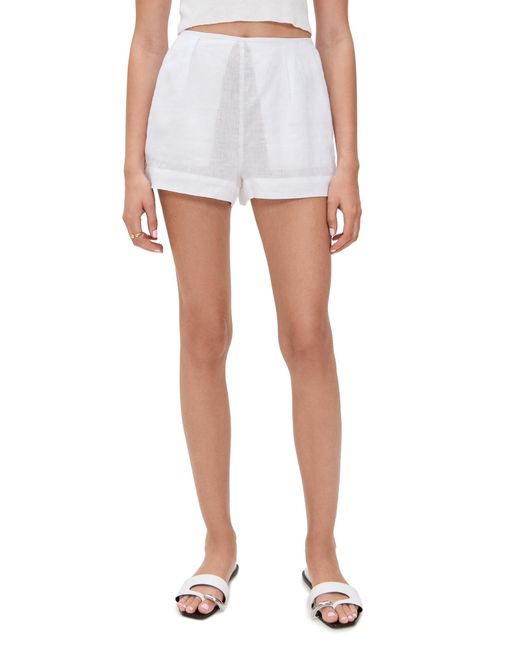 LSPACE White Lia Shorts