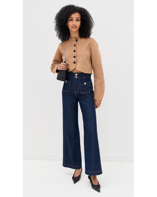 ALIGNE Blue Angelina Cropped Jacket