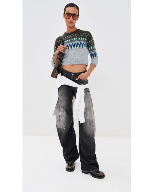 Acne Black Nordic Shrunken Sweater