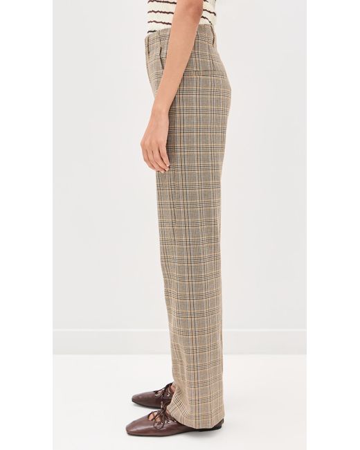 Rag & Bone Natural Shea Plaid Pants