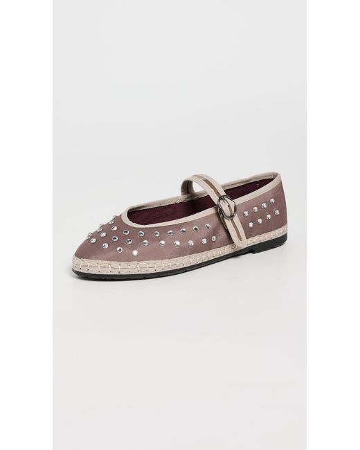 Flabelus Gray Mae Mary Jane Flats