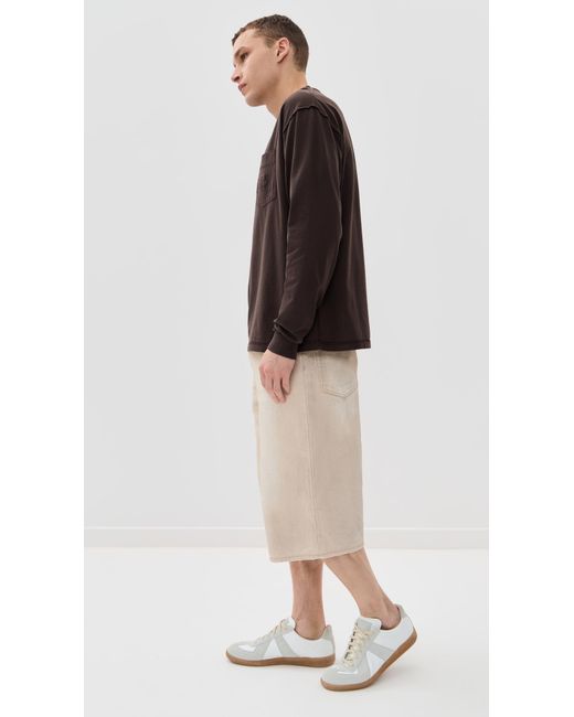 MM6 by Maison Martin Margiela Black Long Sleeve Top for men