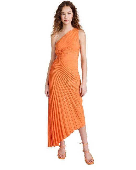 A.L.C. Orange A. L.c. Delfina Dress