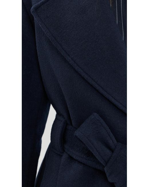 ALIGNE Blue George Wrap Coat
