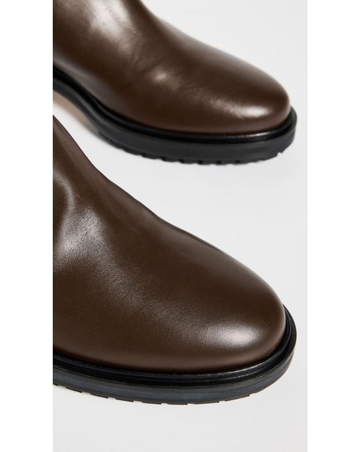 Aeyde Brown Henry Calf Leather Riding Boots