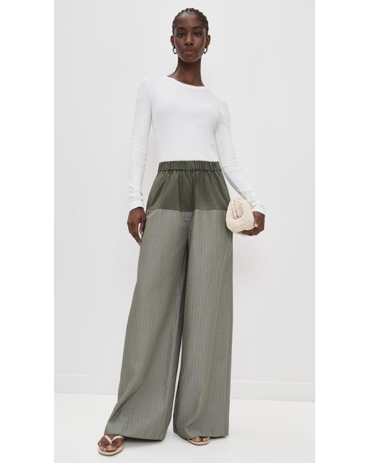 St. Agni Gray Relaxed Splice Pants