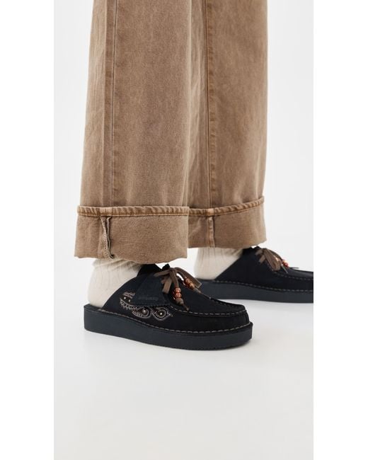 Clarks Black Nomad Mules