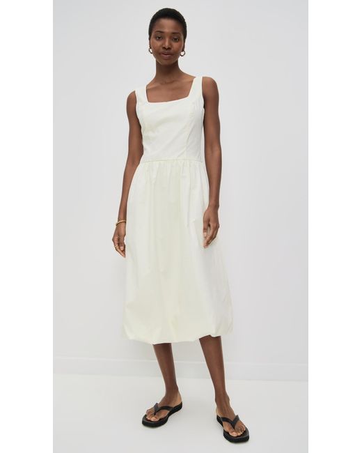 Bailey Rose Bubble Hem Dress in White | Lyst