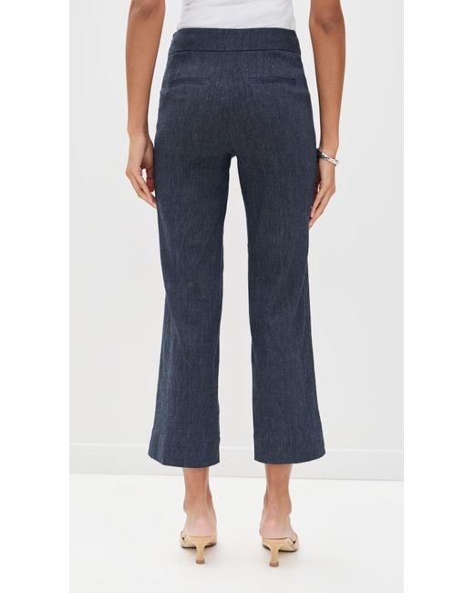 Staud Blue Knack Linen Pants