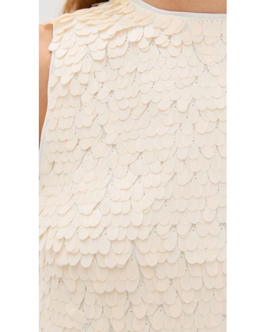 Simon Miller White Shirley Sequin Top