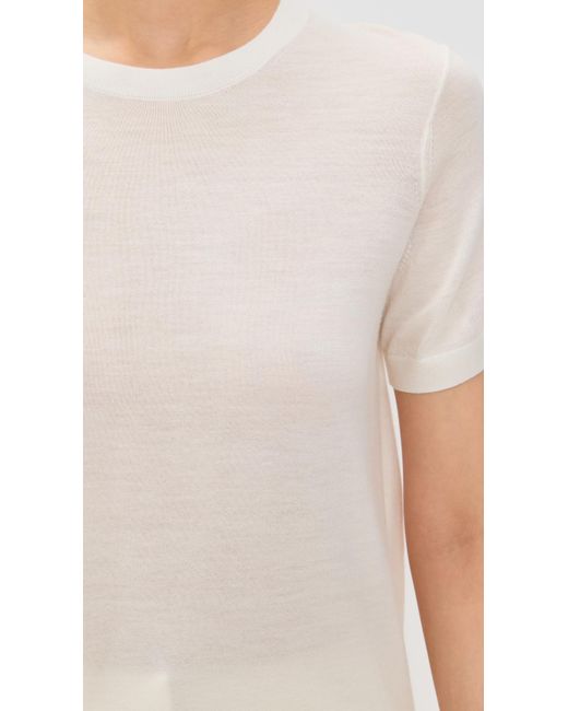 Theory White Basic Tee