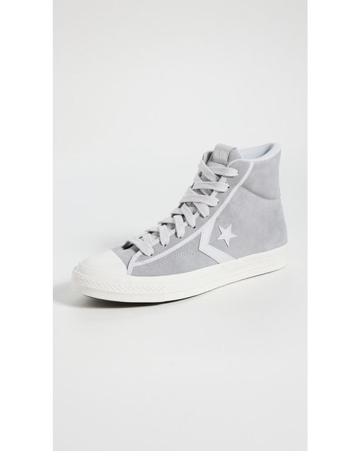 Converse White Star Player 76 Suede Sneakers for men