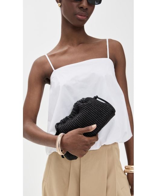 Mansur Gavriel Black Mini Cloud Clutch