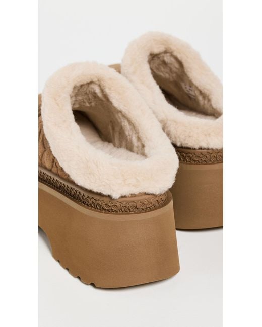 COACH White Cecilia Sherpa Clogs