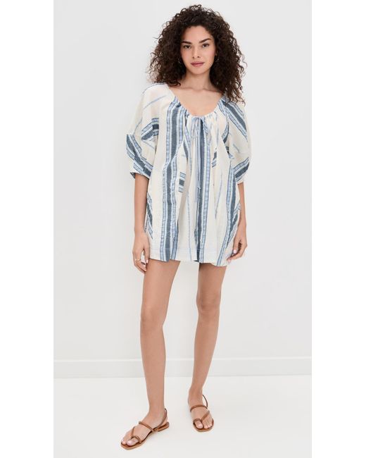 Free People White Bop Around Romper