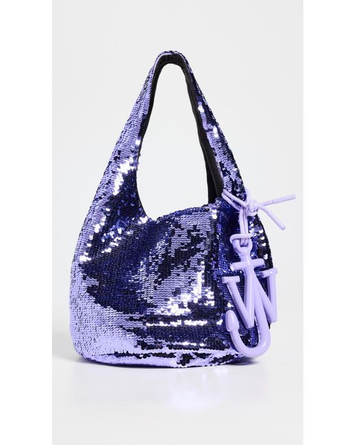 J.W. Anderson Blue Mini Sequin Shopper Bag