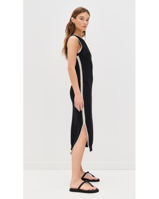 Varley Dwight Tank Knit Dress in Black | Lyst